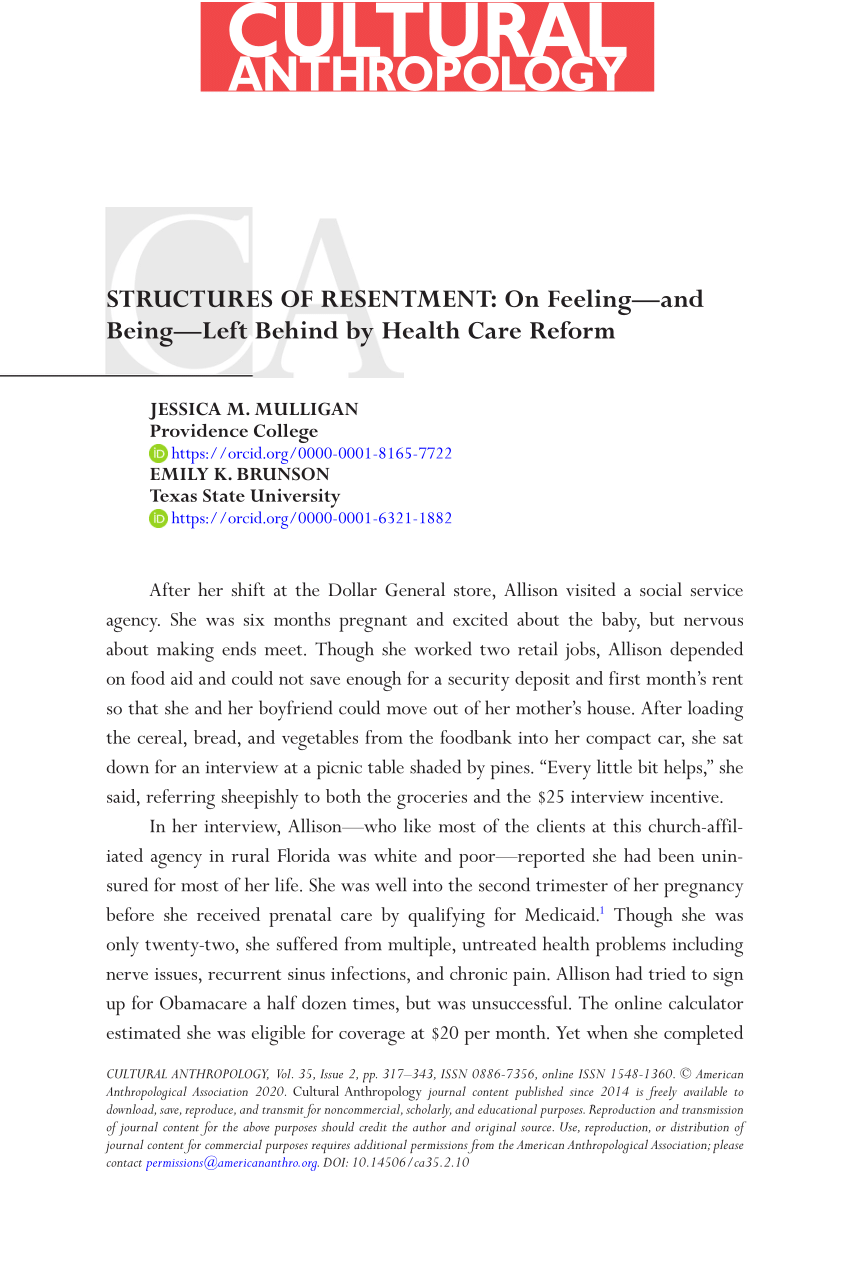 PDF) Structures of Resentment: On Feeling—and Being—Left Behind by ...