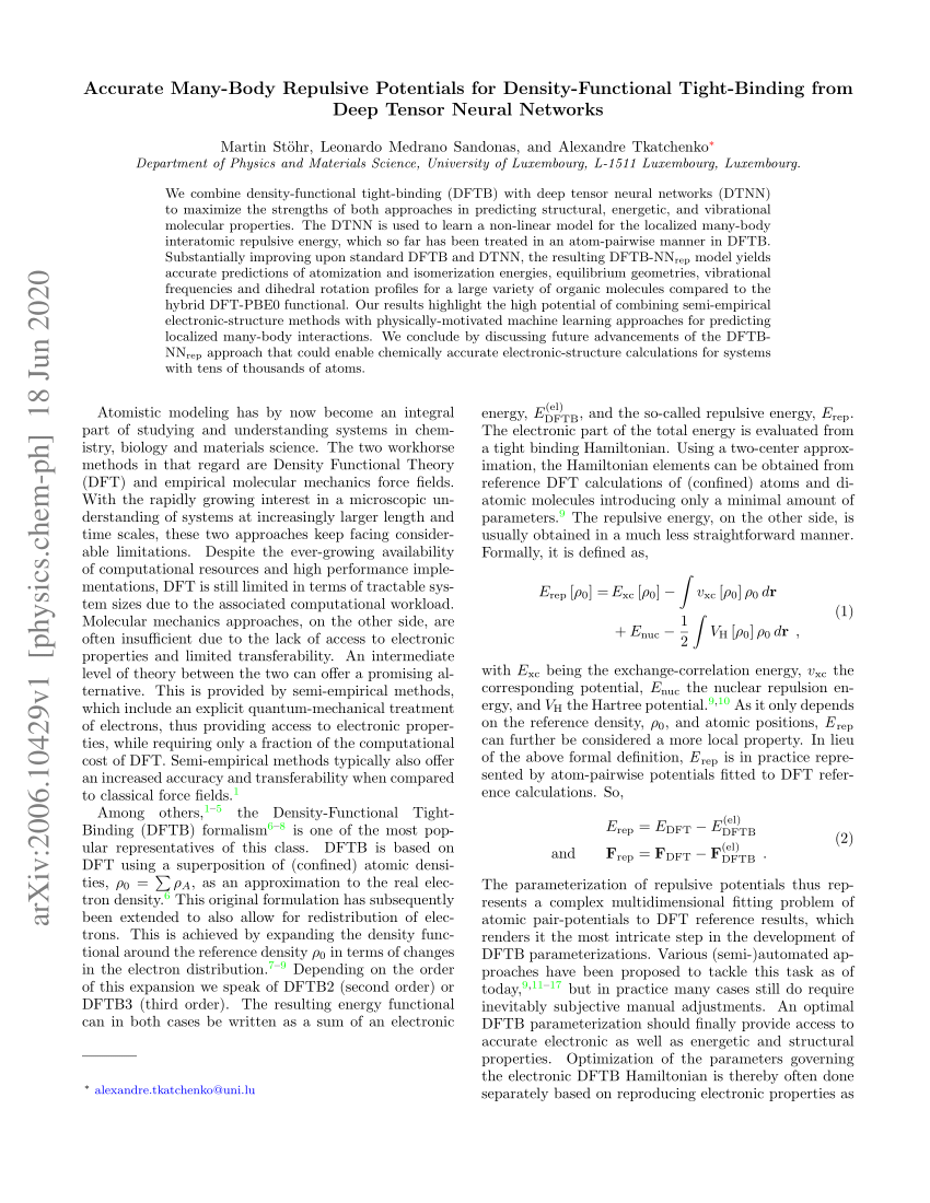 Learning to Use the Force: Fitting Repulsive Potentials in Density