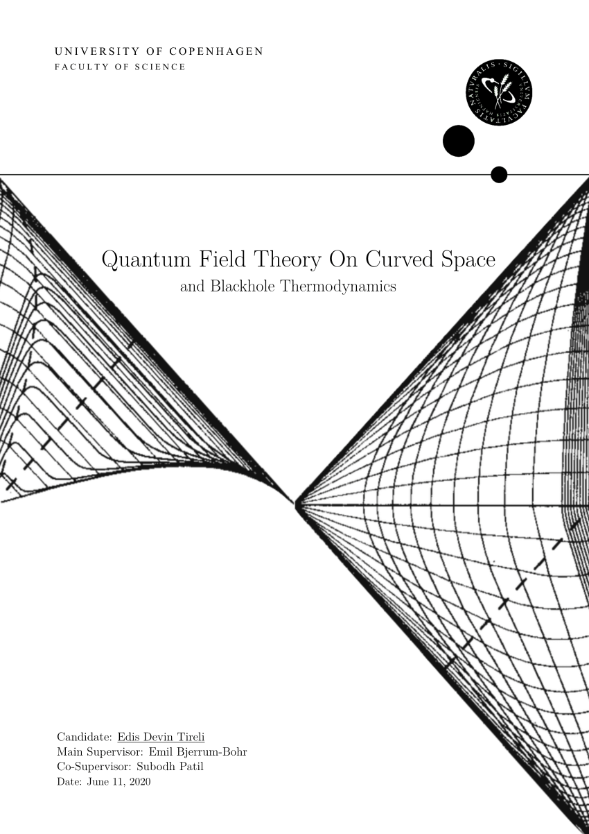 quantom field theory in curved space for dummies