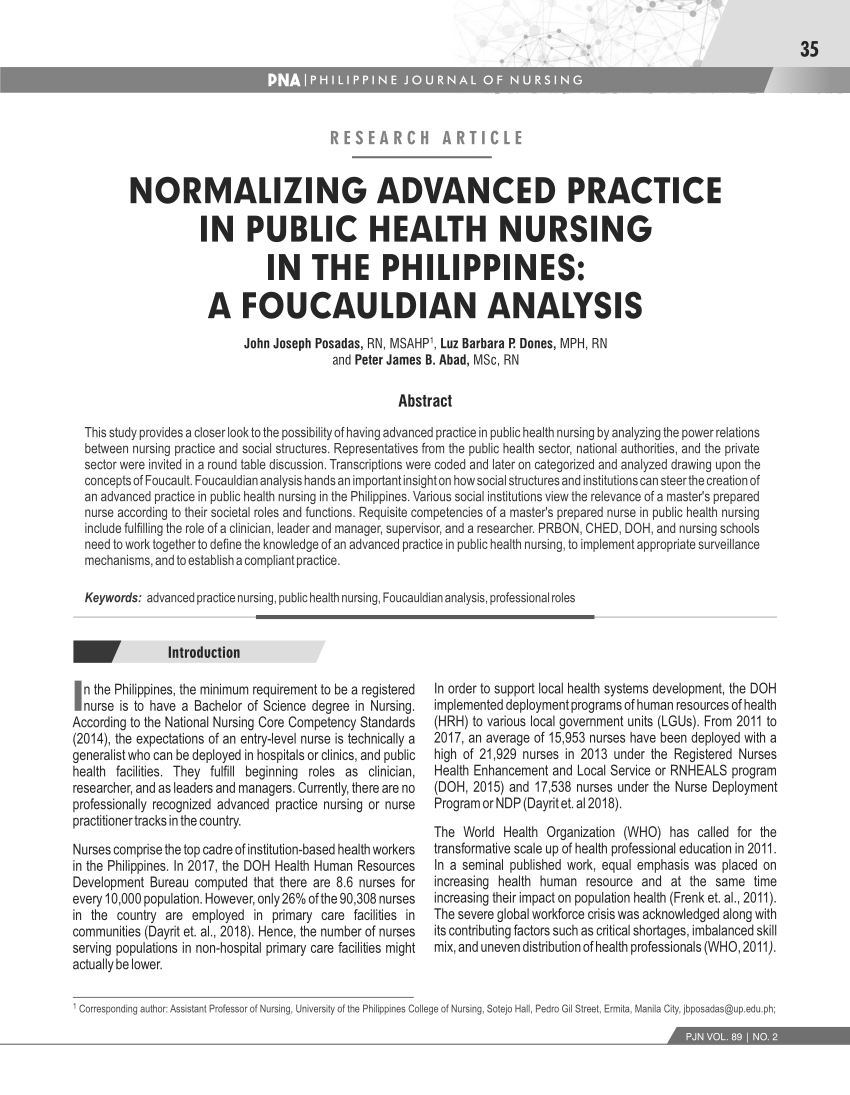 public health research topics philippines