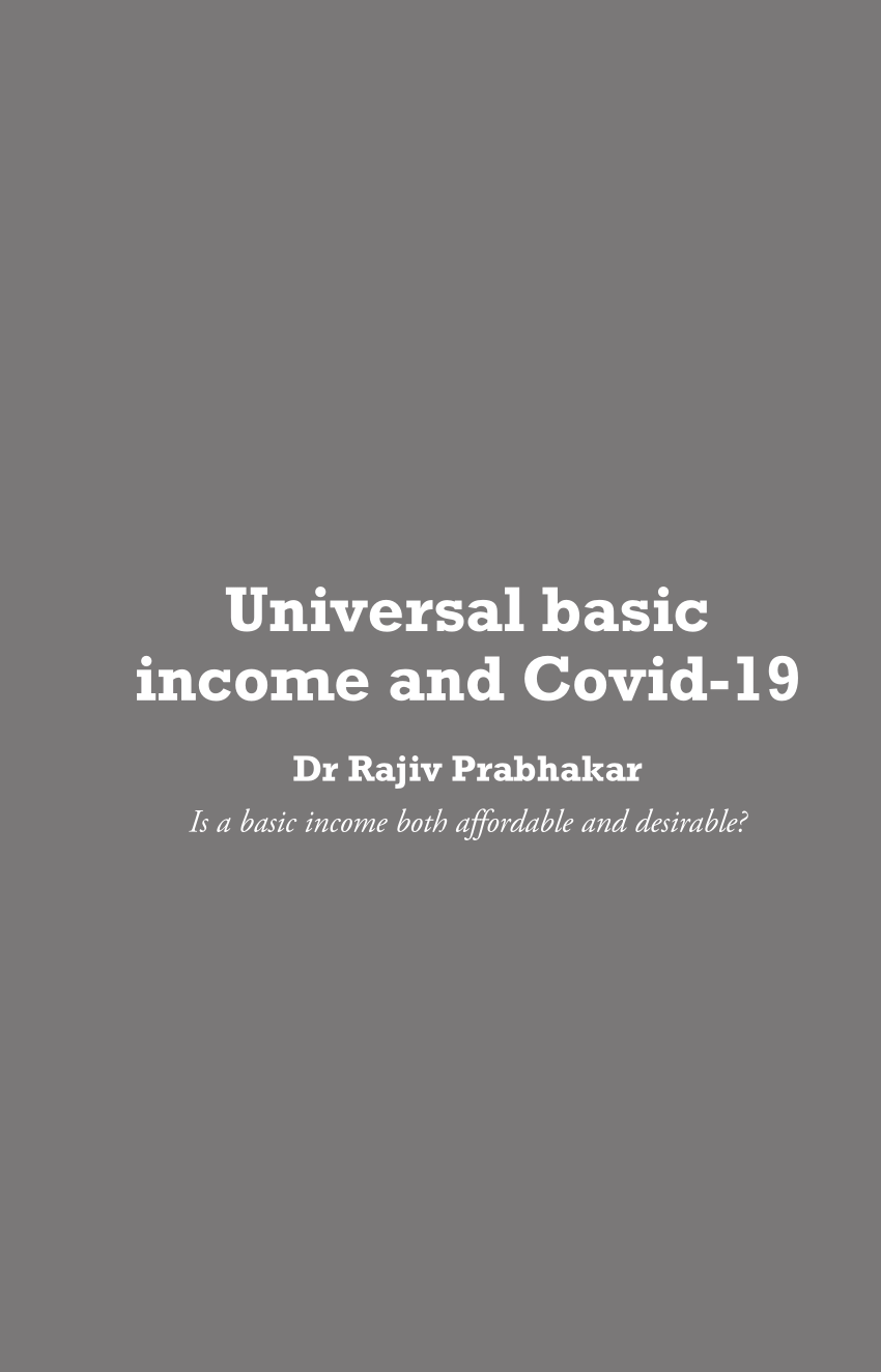 (PDF) Universal basic and Covid19