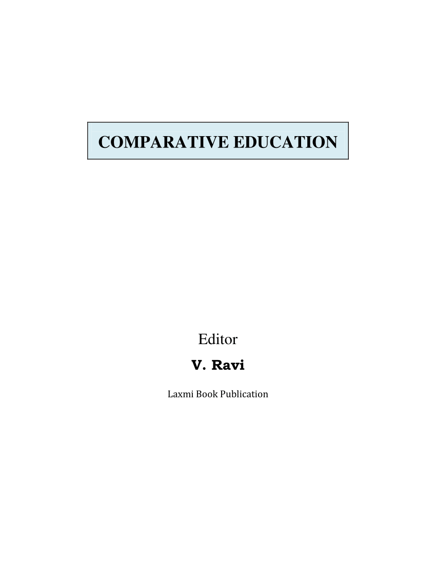 studies in comparative education