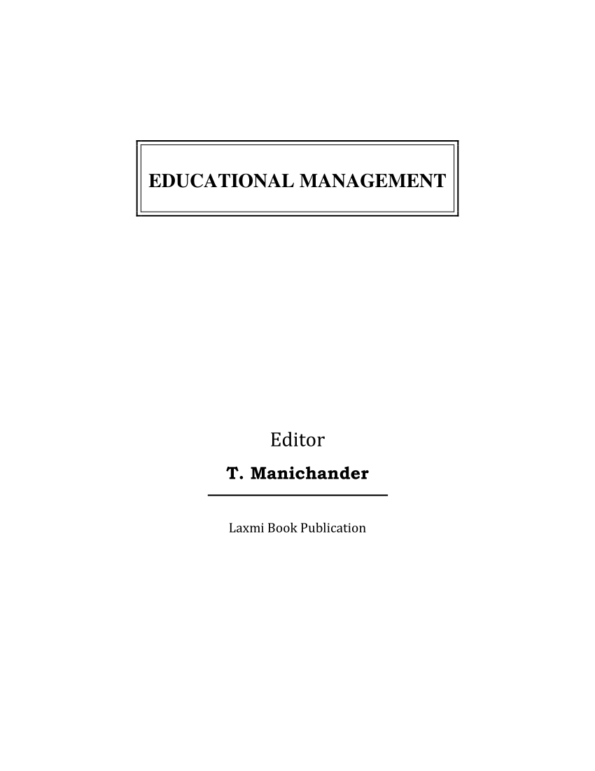 thesis title for educational administration and supervision