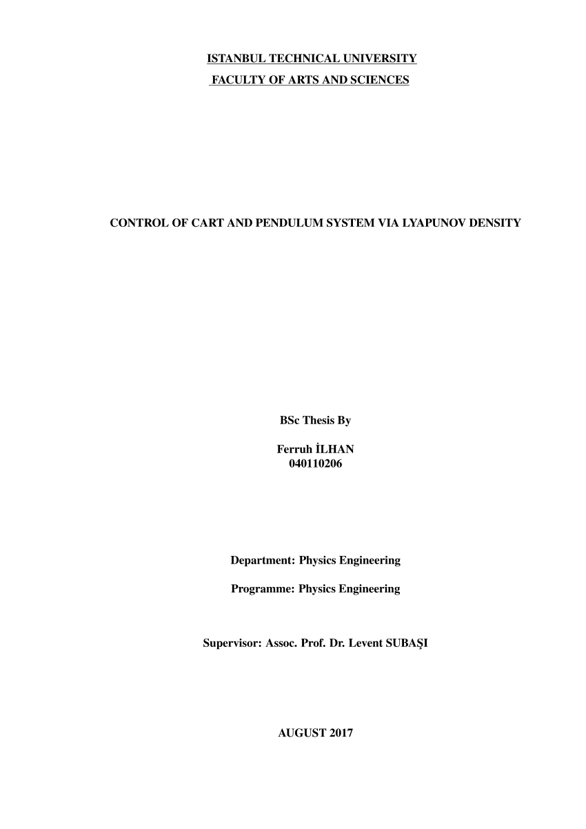 bsc thesis format