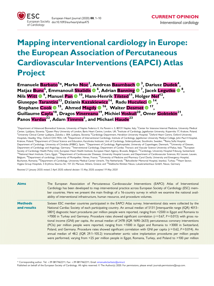 cardiology phd programs europe