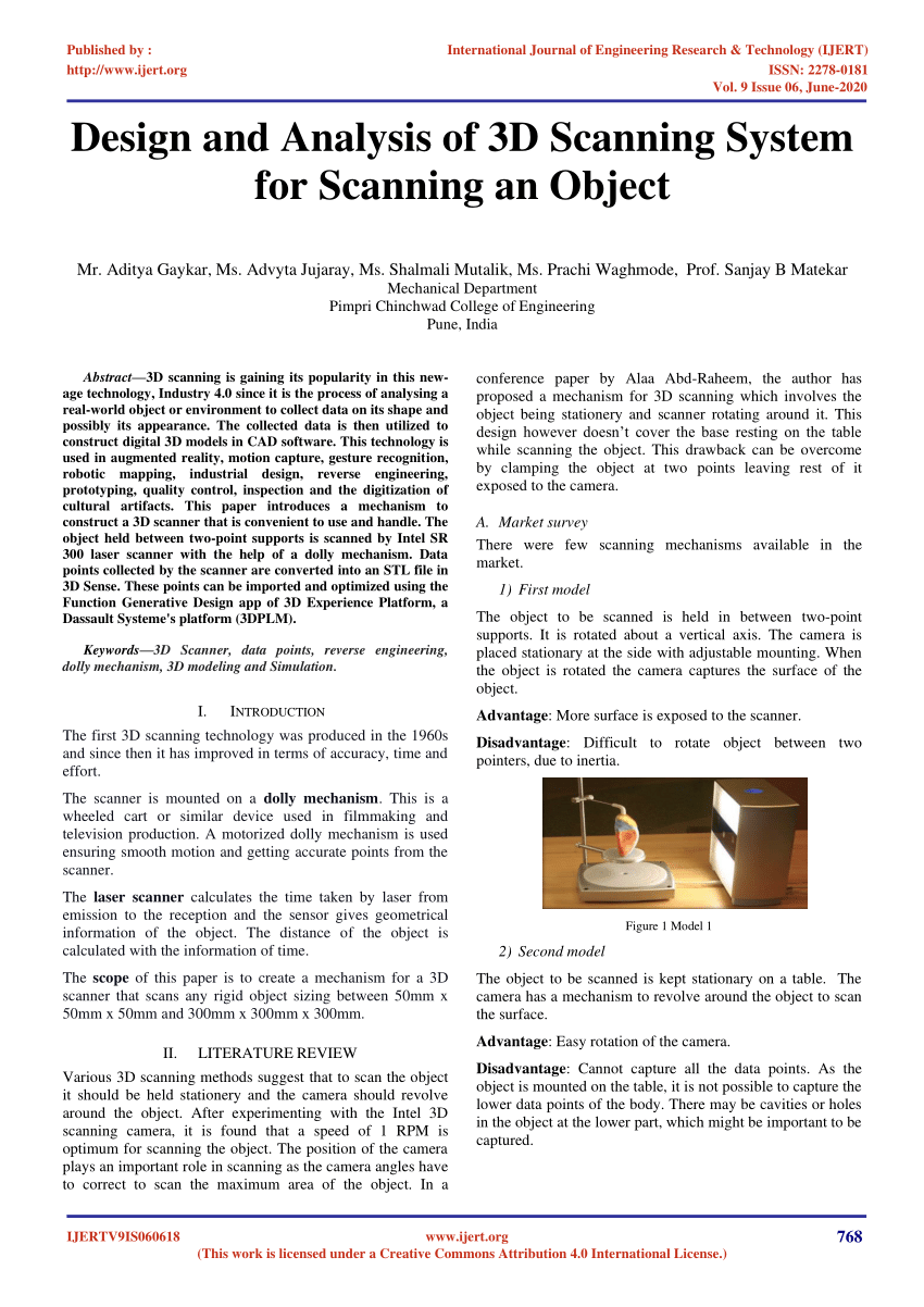 3d scanning research paper
