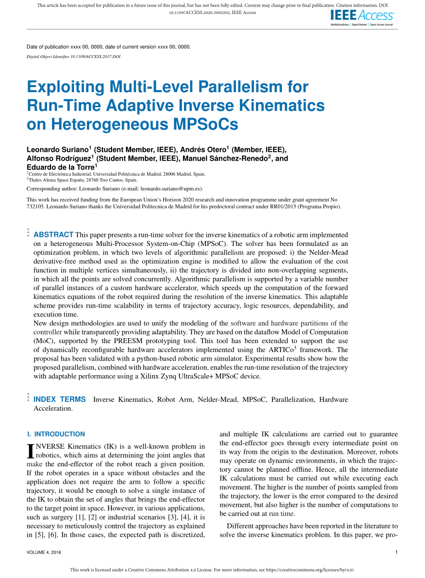 PDF) Exploiting Multi-Level Parallelism for Run-Time Adaptive ...