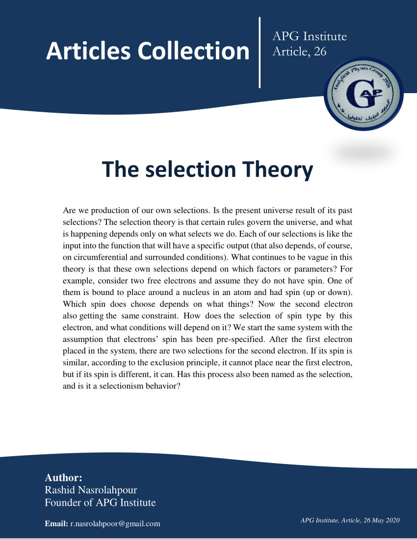 the selection pdf