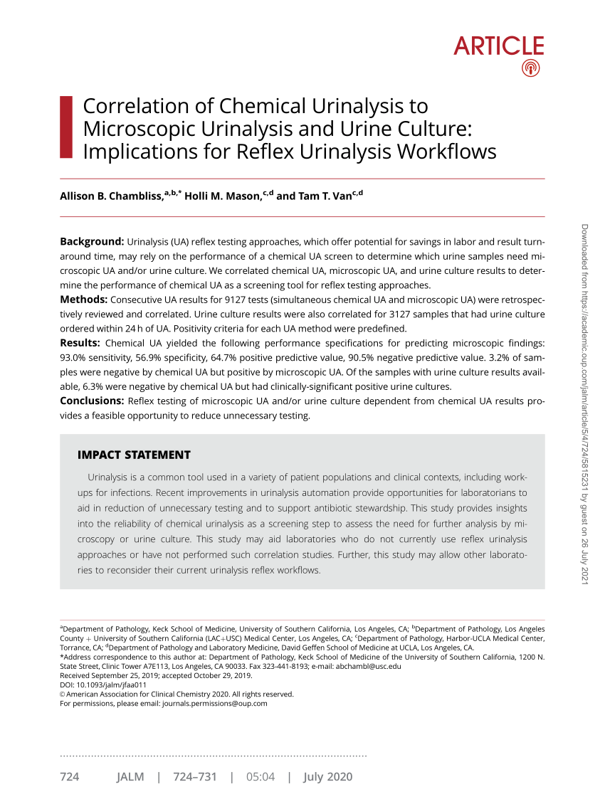 pdf-correlation-of-chemical-urinalysis-to-microscopic-urinalysis-and