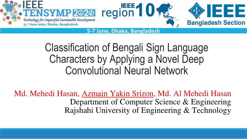 Pdf Classification Of Bengali Sign Language Characters By Applying A Novel Deep Convolutional Neural Network