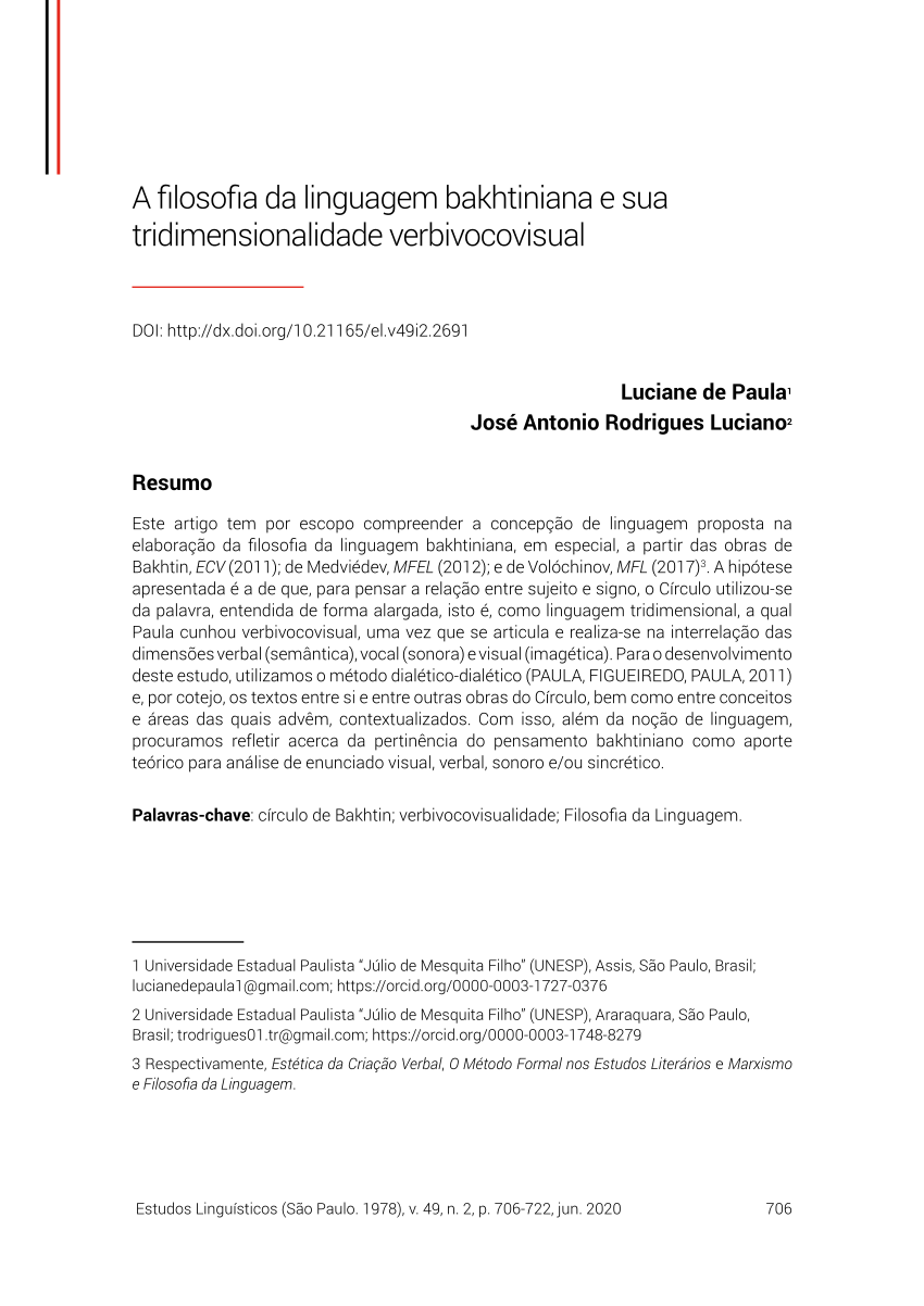 PDF) Filosofia da Linguagem e da Lógica (Philosophy of Language and  Philosophy of Logic, in Portuguese)