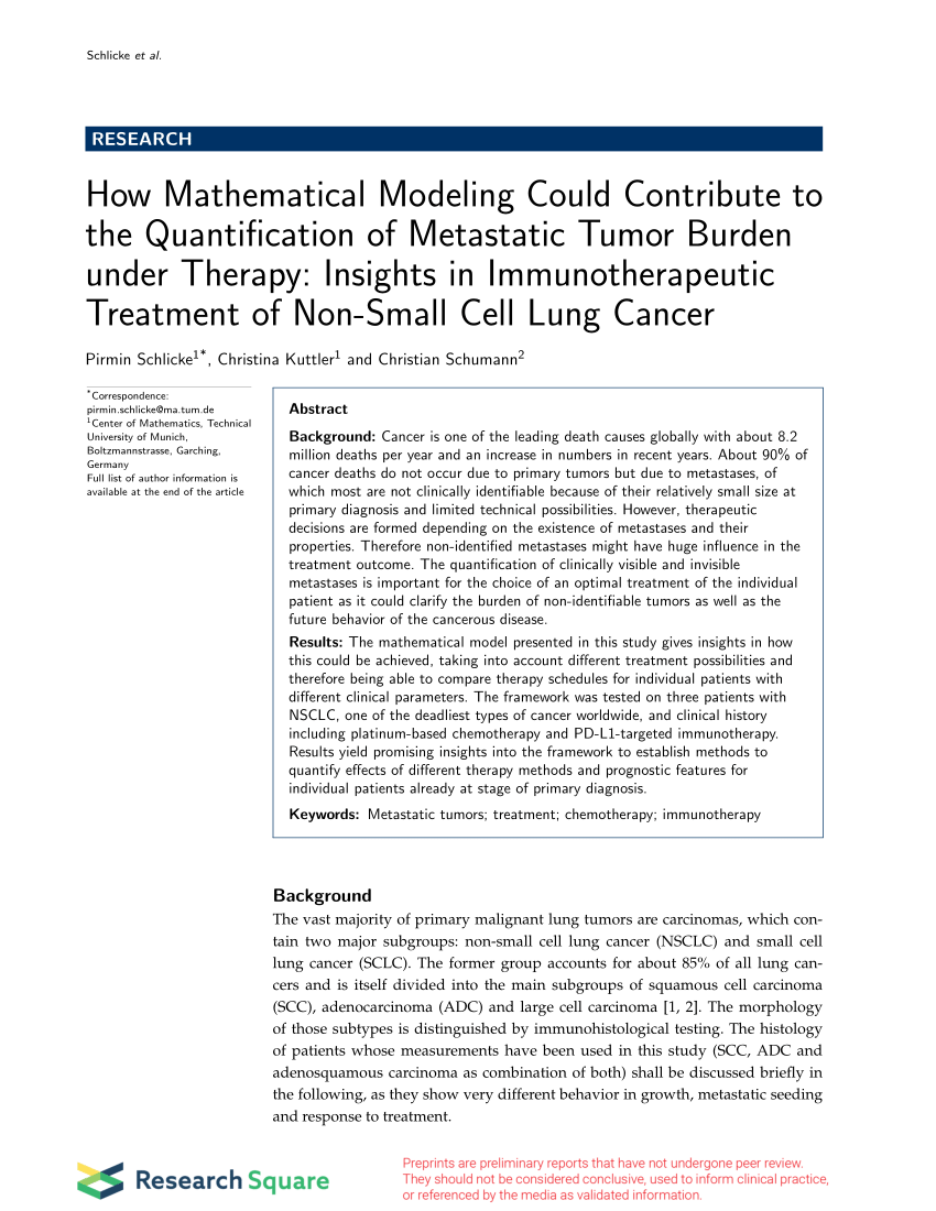 Pdf How Mathematical Modeling Could Contribute To The Quantification