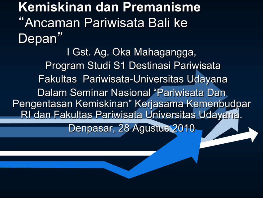  PDF  Kemiskinan dan Premanisme Ancaman Pariwisata  Bali  