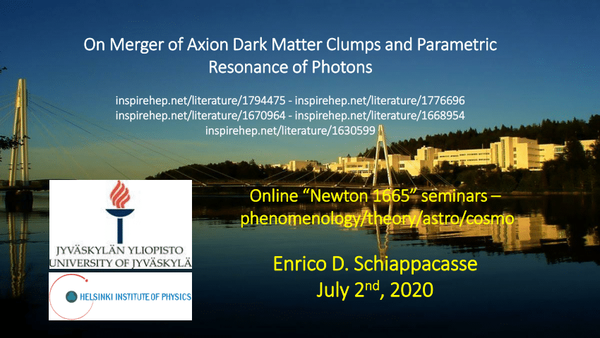 Pdf On Merger Of Axion Dark Matter Clumps And Parametric Resonance Of Photons