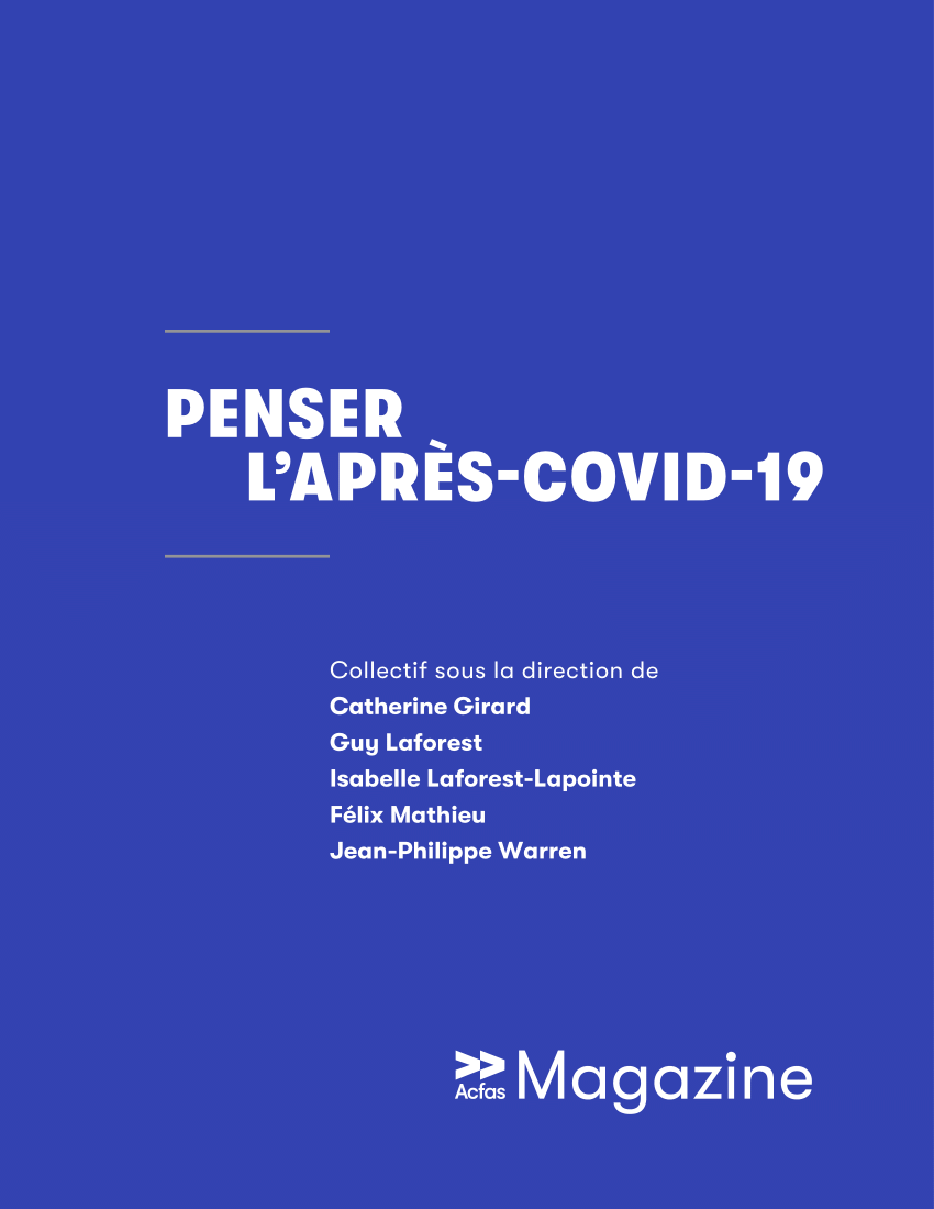 Pdf Penser L Apres Covid 19