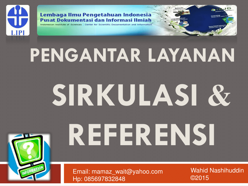 Pdf Pengantar Layanan Sirkulasi Dan Referensi