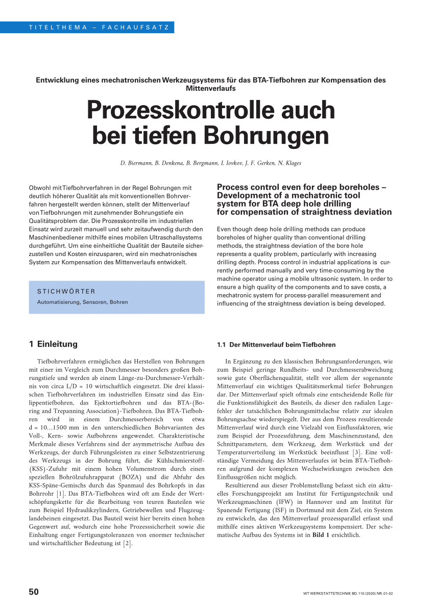 Pdf Prozesskontrolle Auch Bei Tiefen Bohrungen Entwicklung Eines Mechatronischen 0257