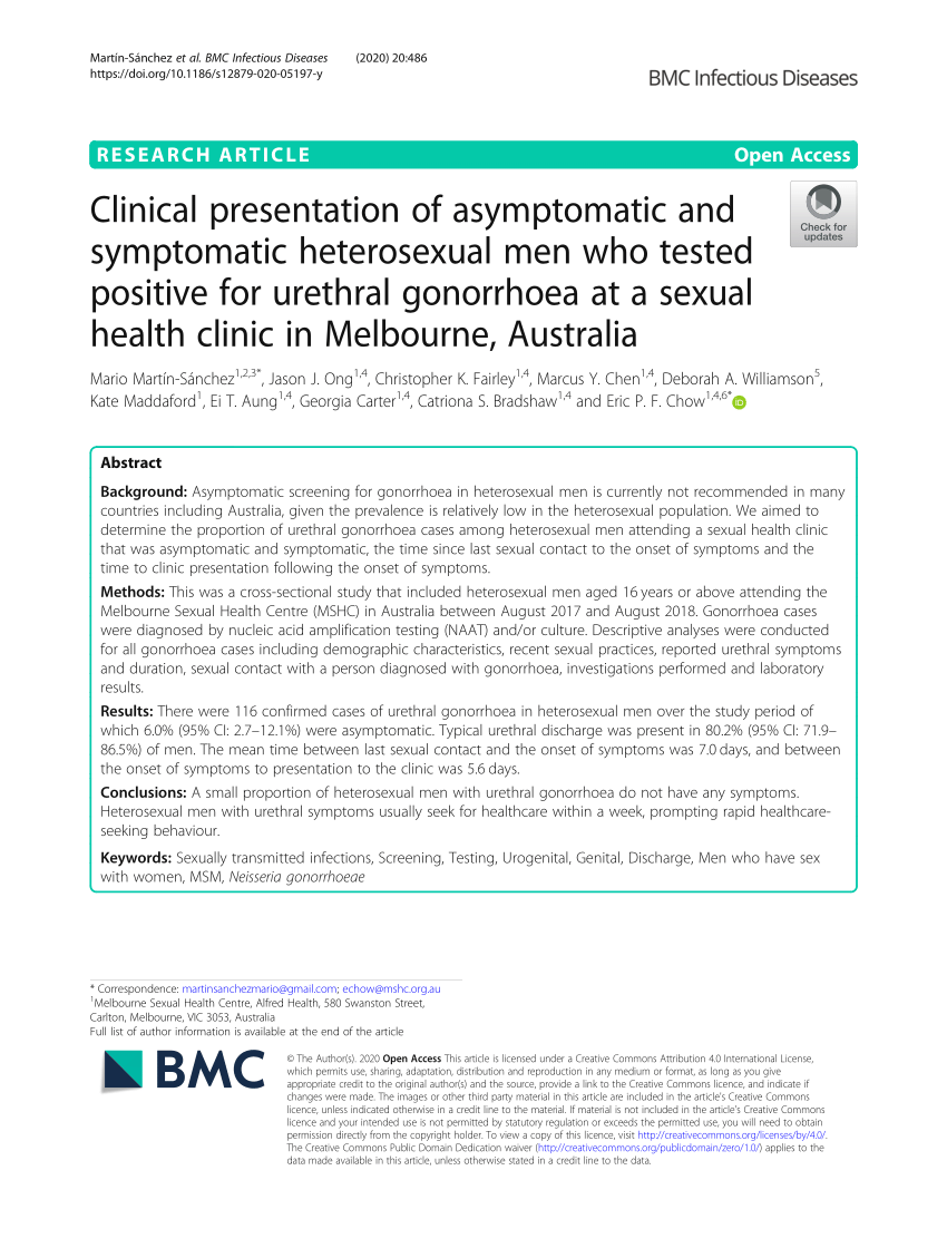 PDF Clinical presentation of asymptomatic and symptomatic