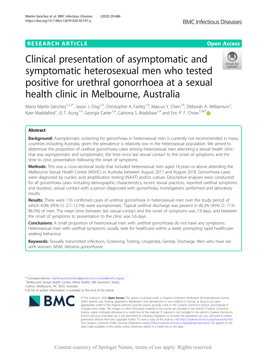 PDF Clinical presentation of asymptomatic and symptomatic