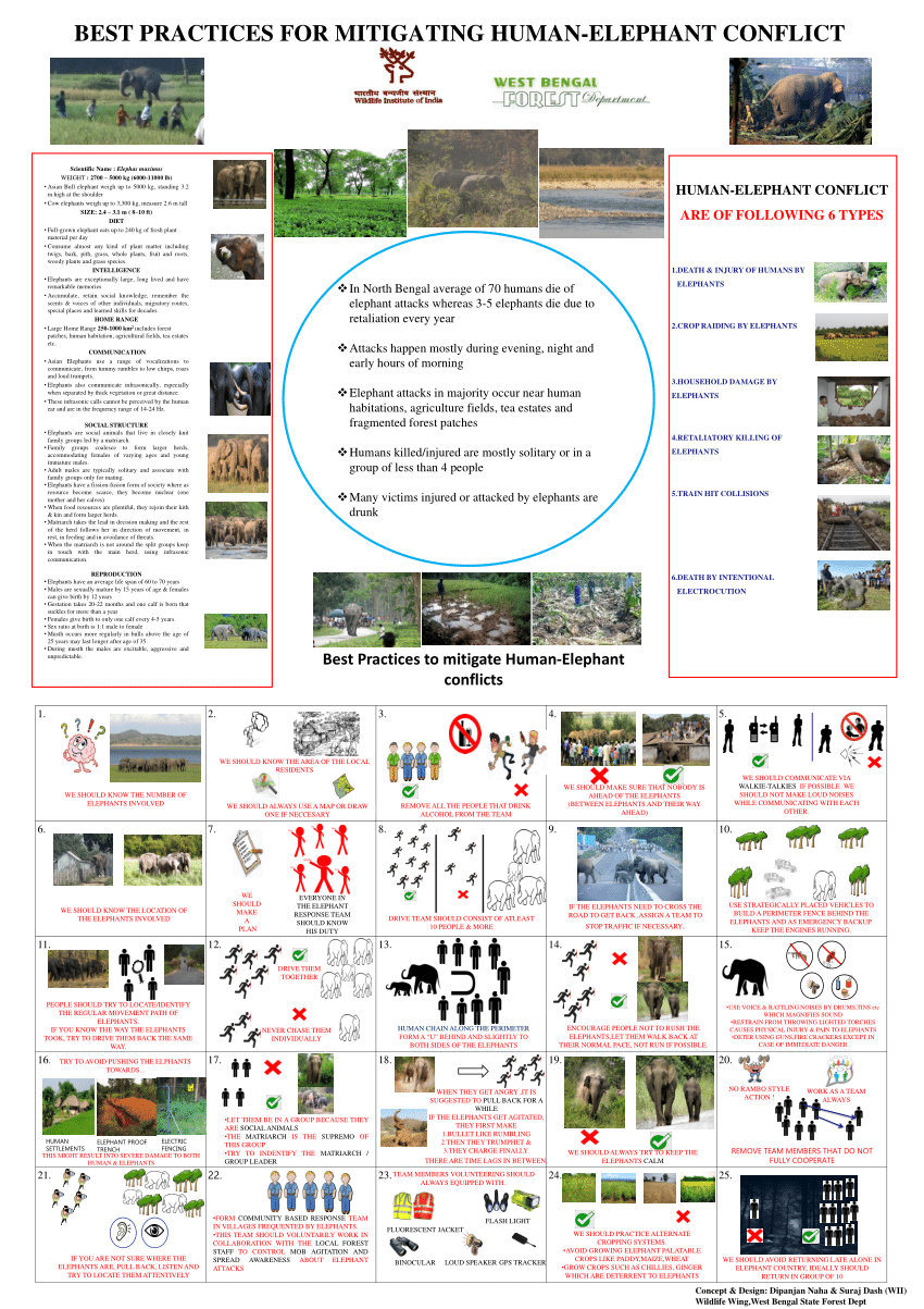 (PDF) BEST PRACTICES FOR MITIGATING HUMAN-ELEPHANT CONFLICT