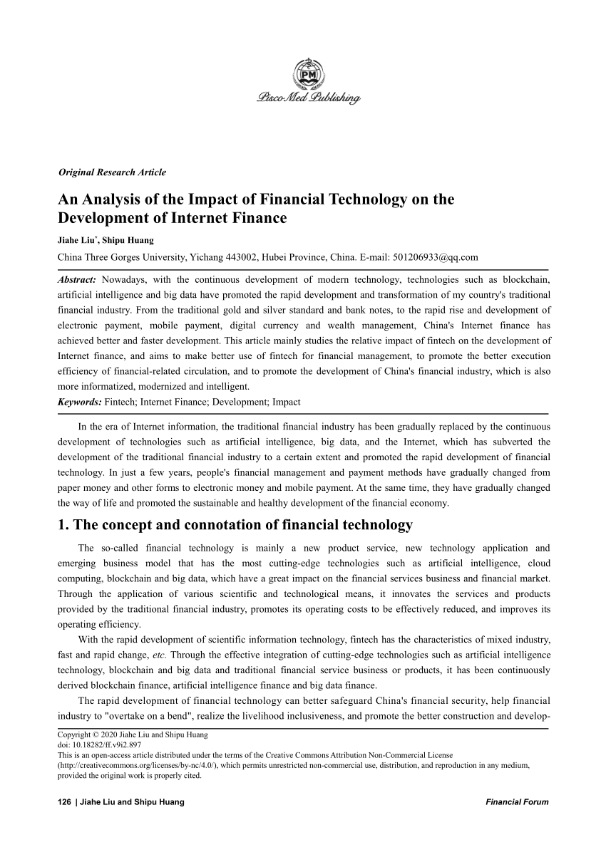 financial technology research papers