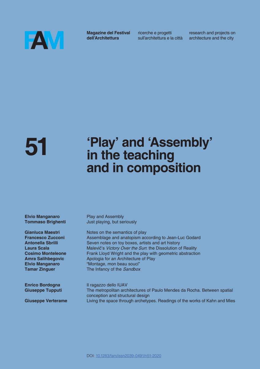 PDF Apologia for an Architecture of Play