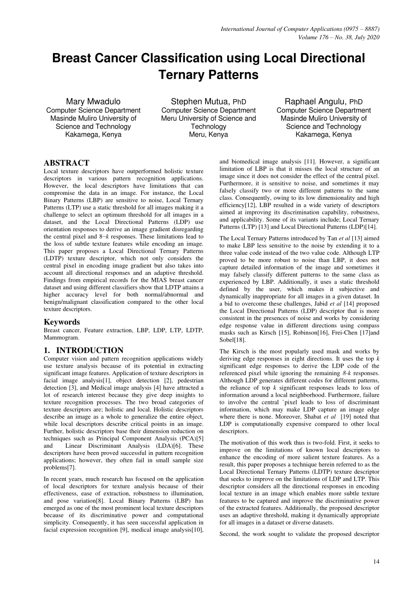 breast cancer classification research paper