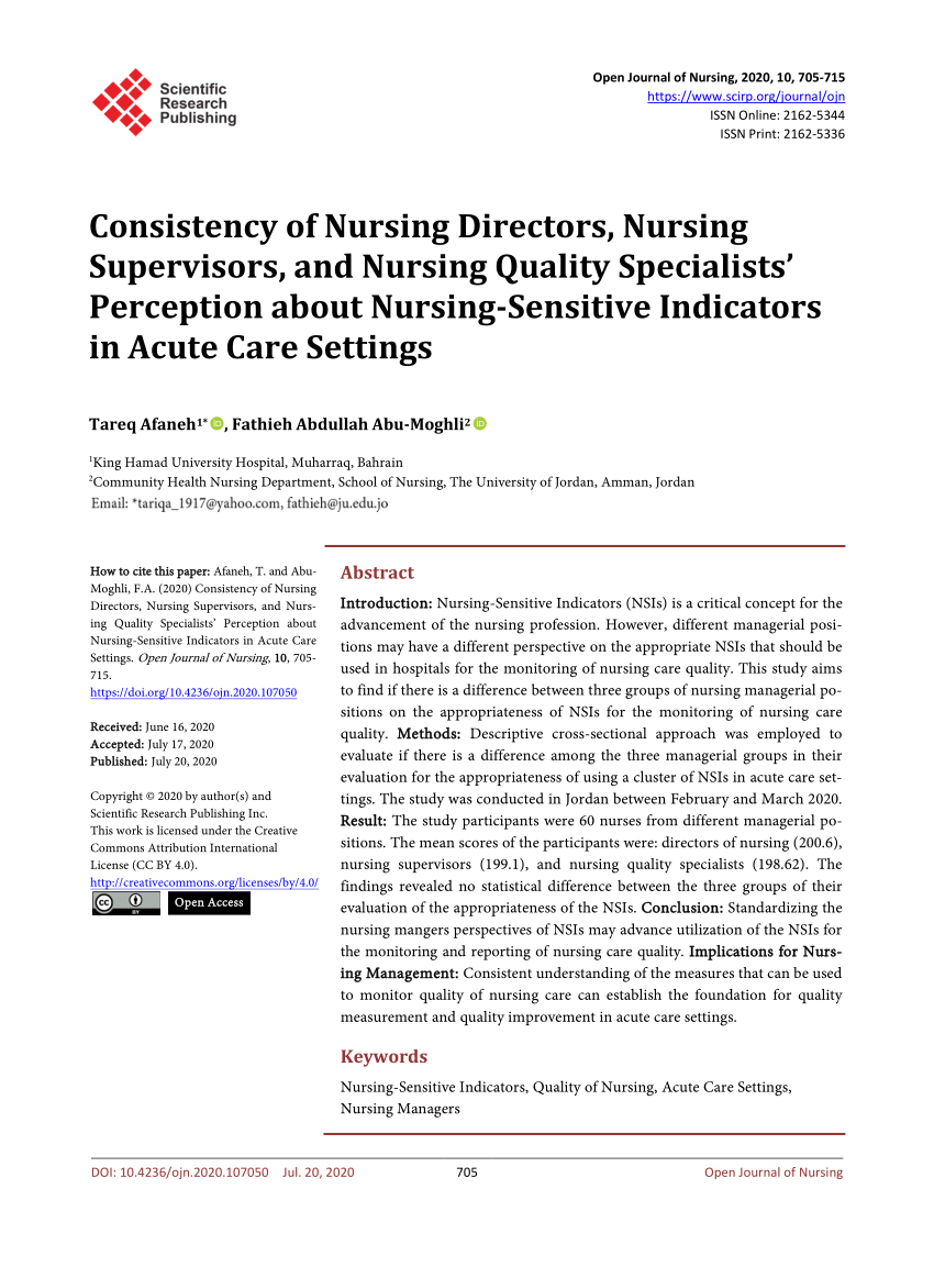 Nurses Perceptions Of Acute Care Placements