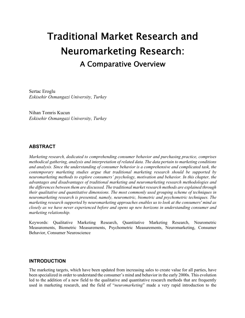 research papers on neuromarketing