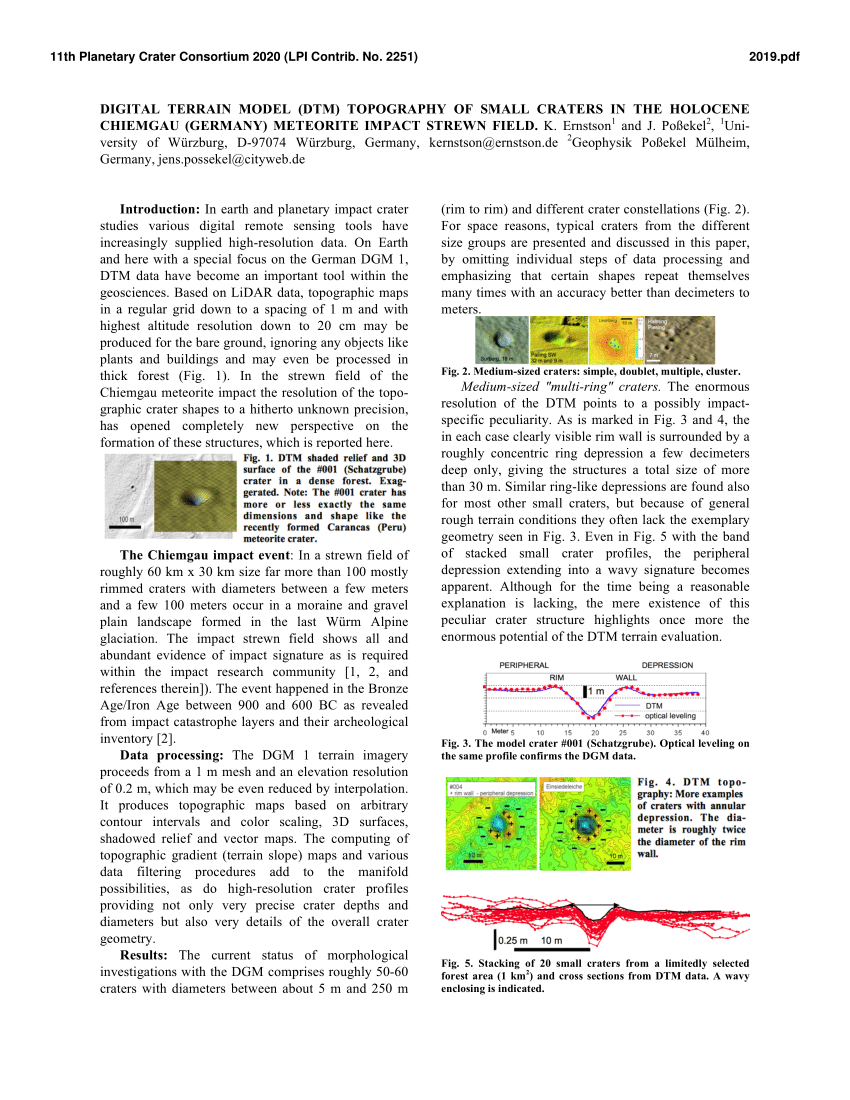 digital terrain model pdf