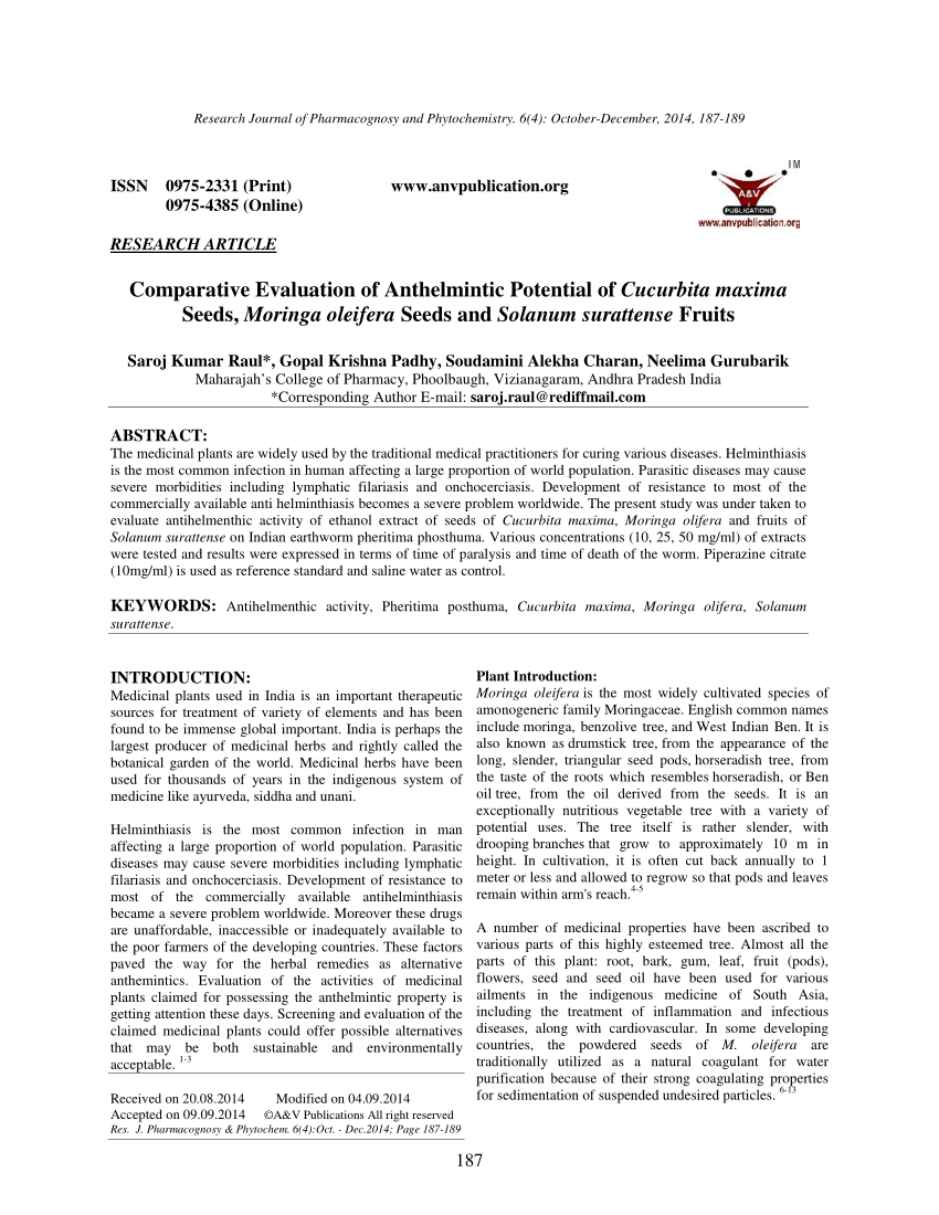 anthelmintic activity of moringa oleifera Crema Aldara din recenzii papilomas