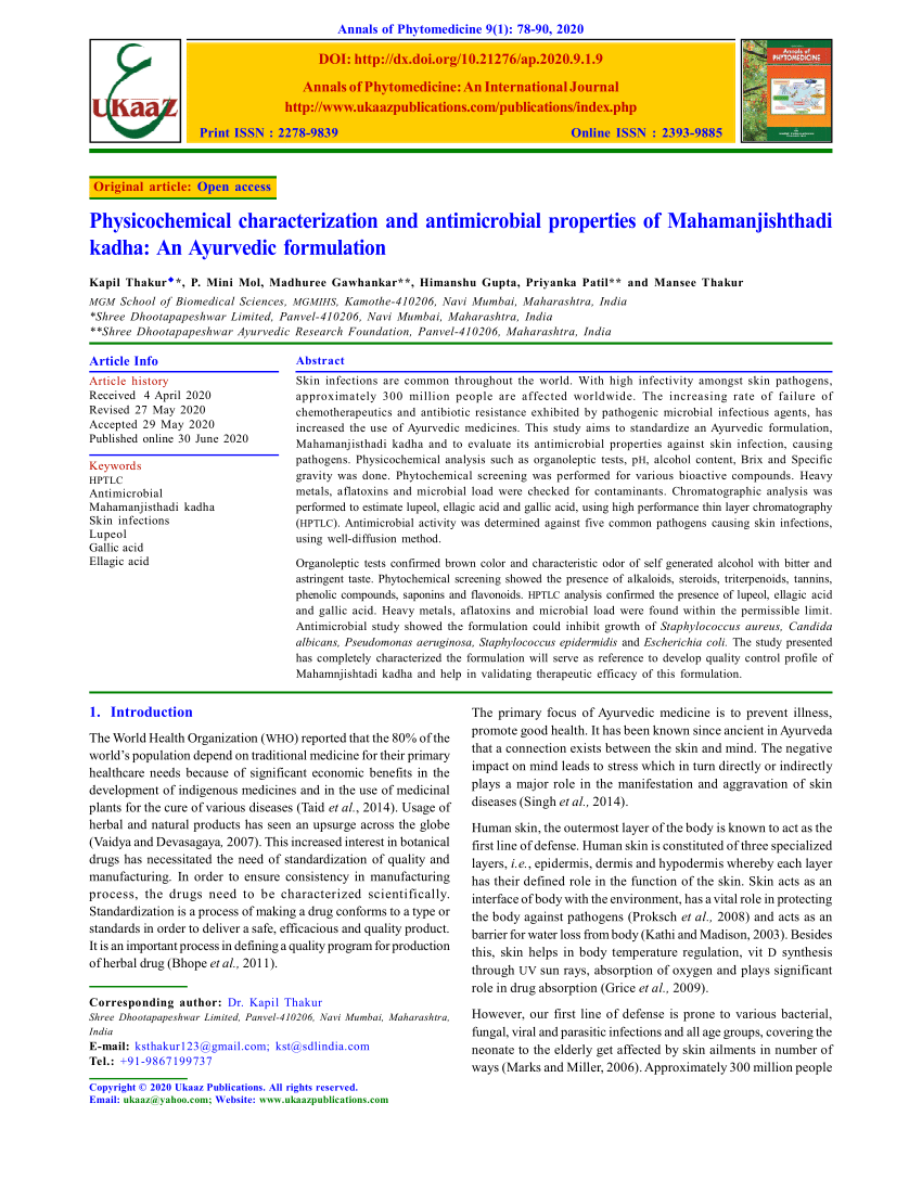 (PDF) Annals of Phytomedicine