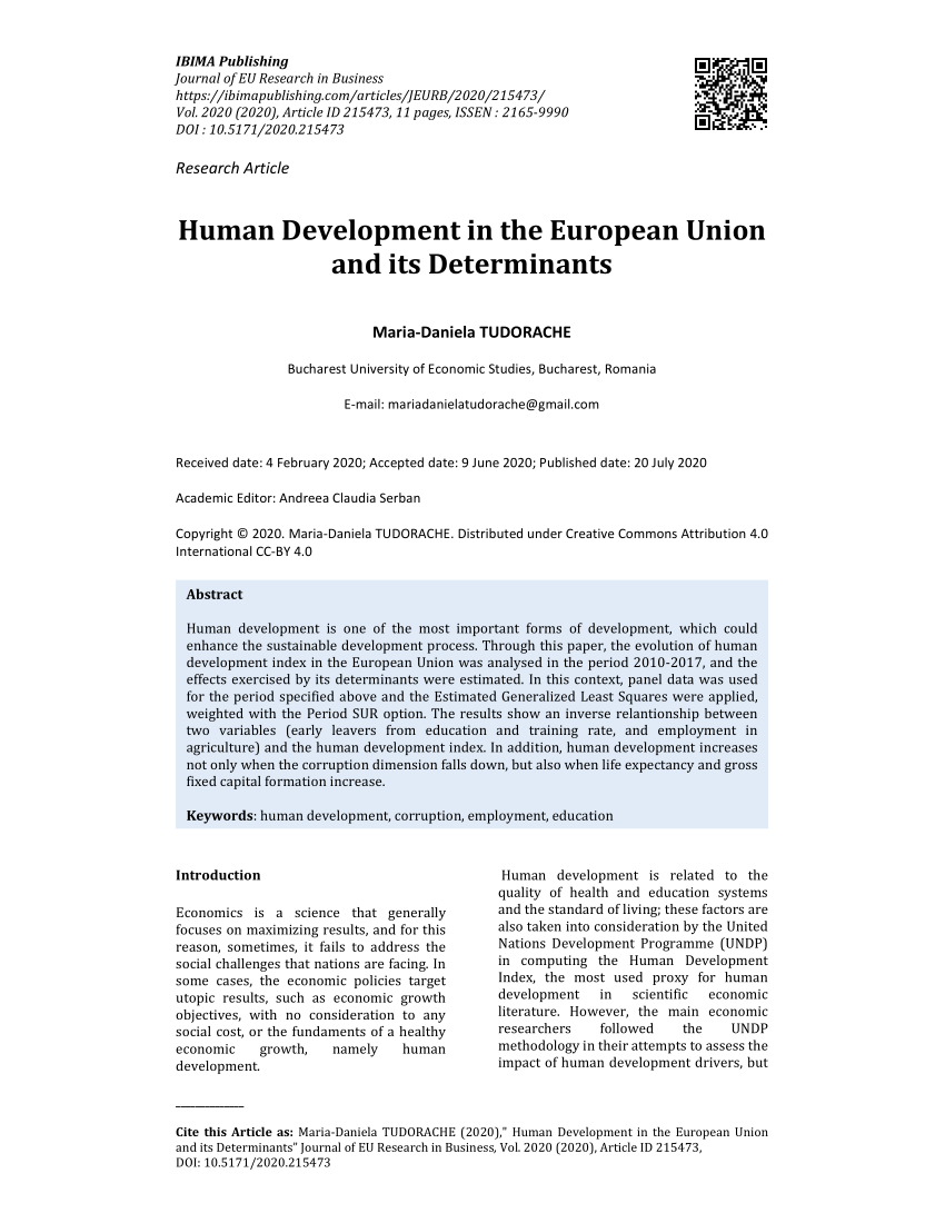 human development research paper topics