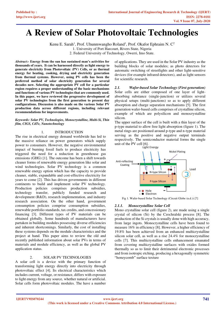 literature review on solar panel system