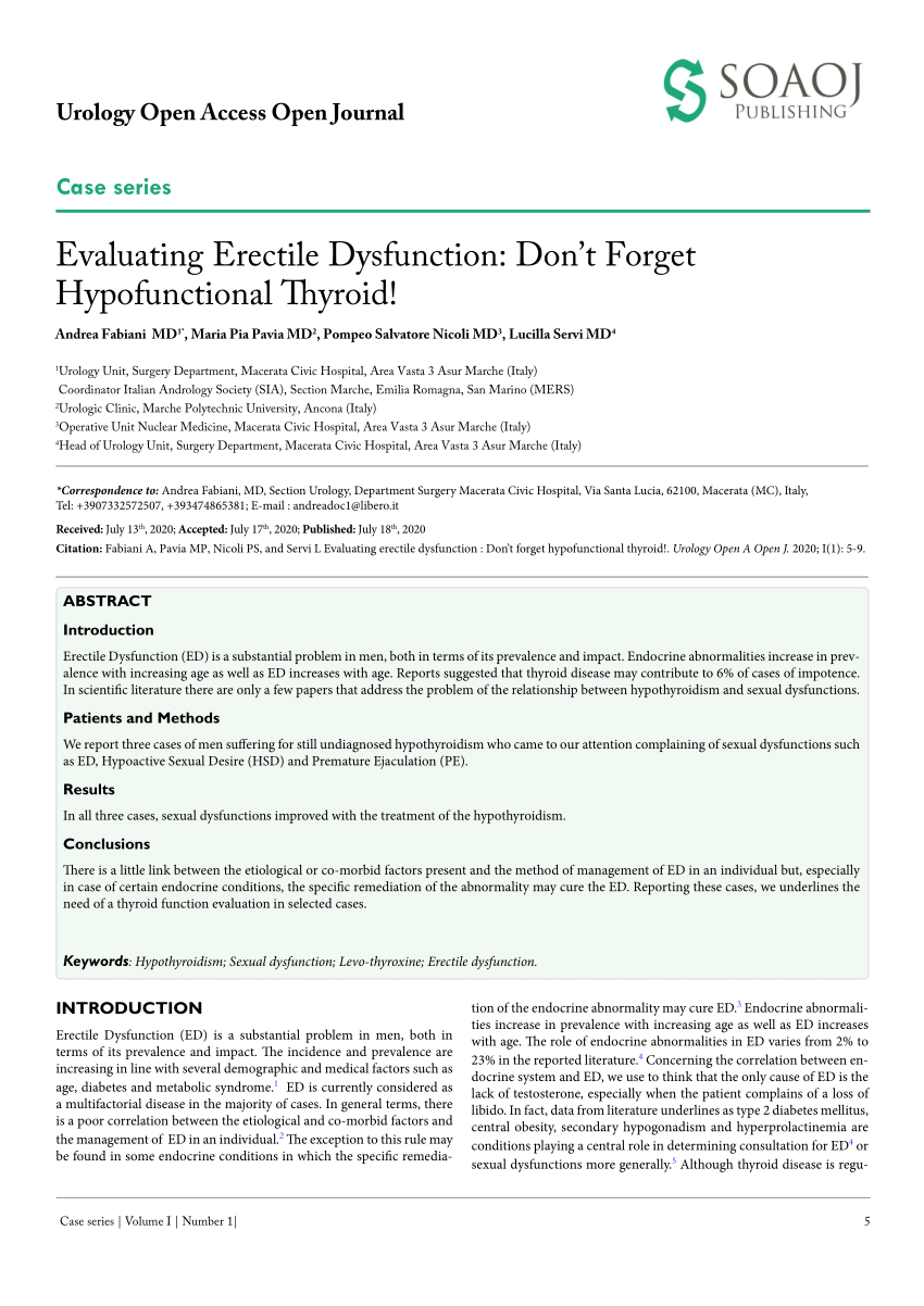 PDF Evaluating Erectile Dysfunction Don t Forget Hypofunctional