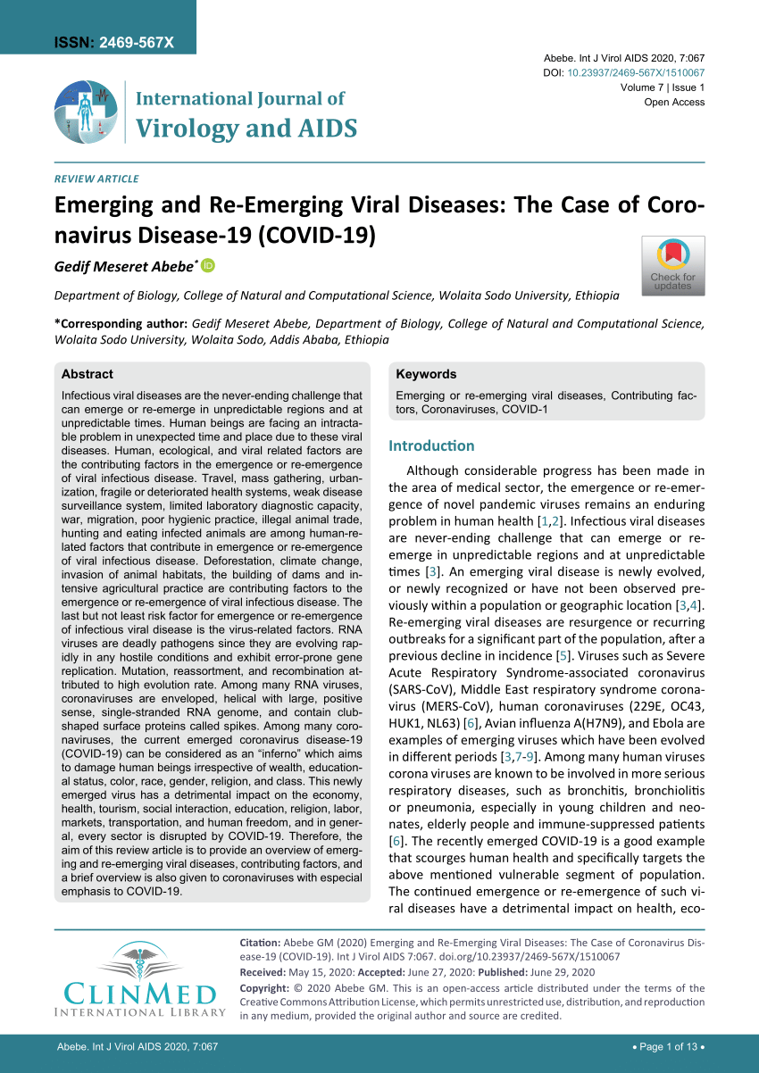 case study on viral diseases