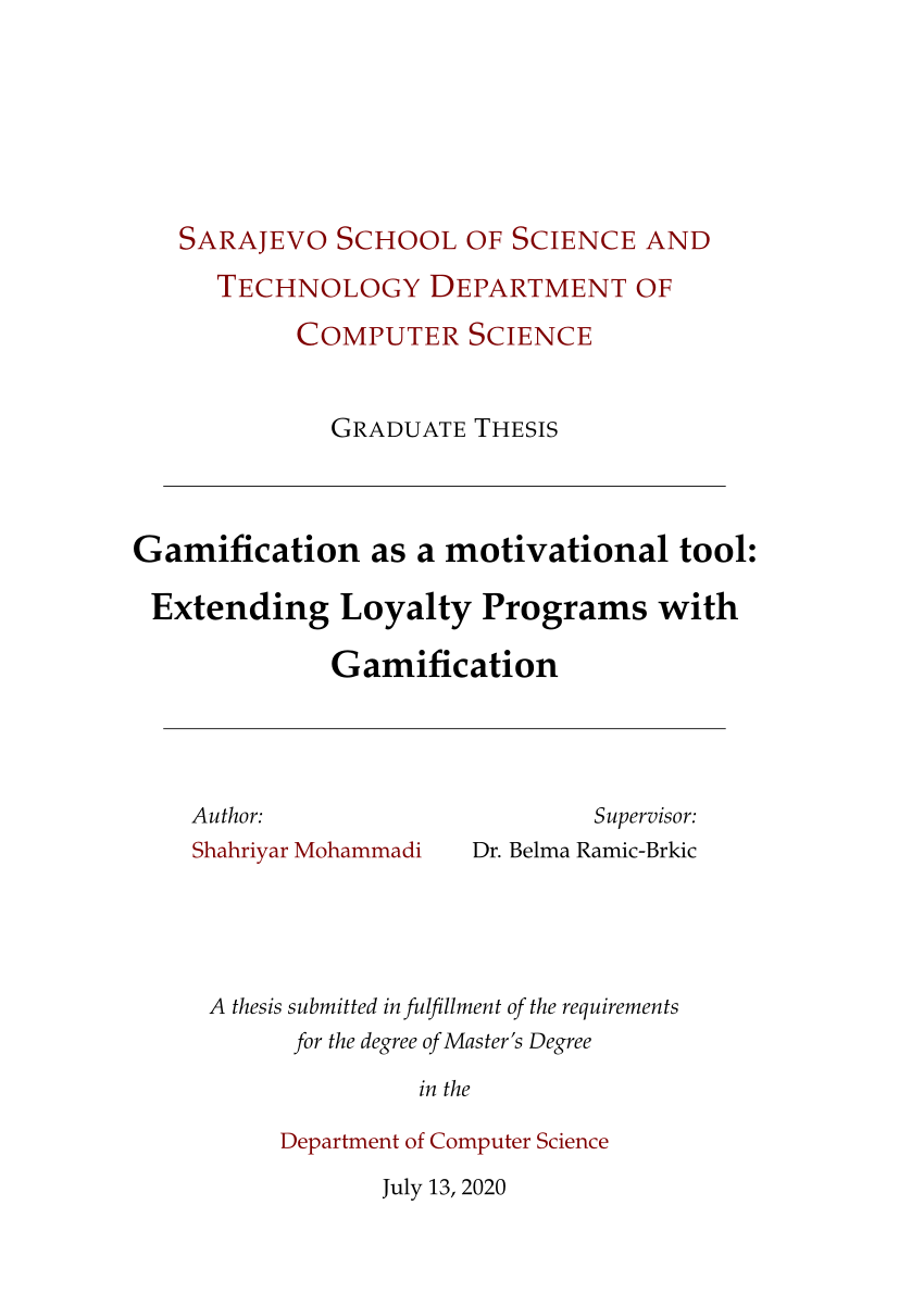 thesis about gamification
