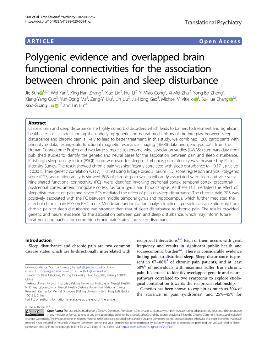 PDF Polygenic evidence and overlapped brain functional  