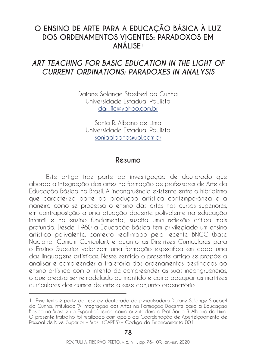 Ensino, música e interdisciplinaridade - Sonia Regina Albano de