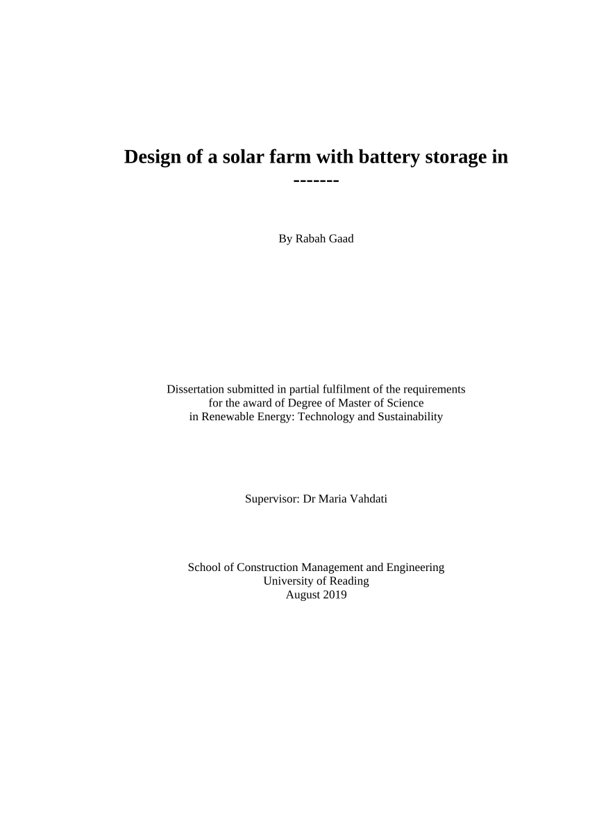 dissertation on farm management