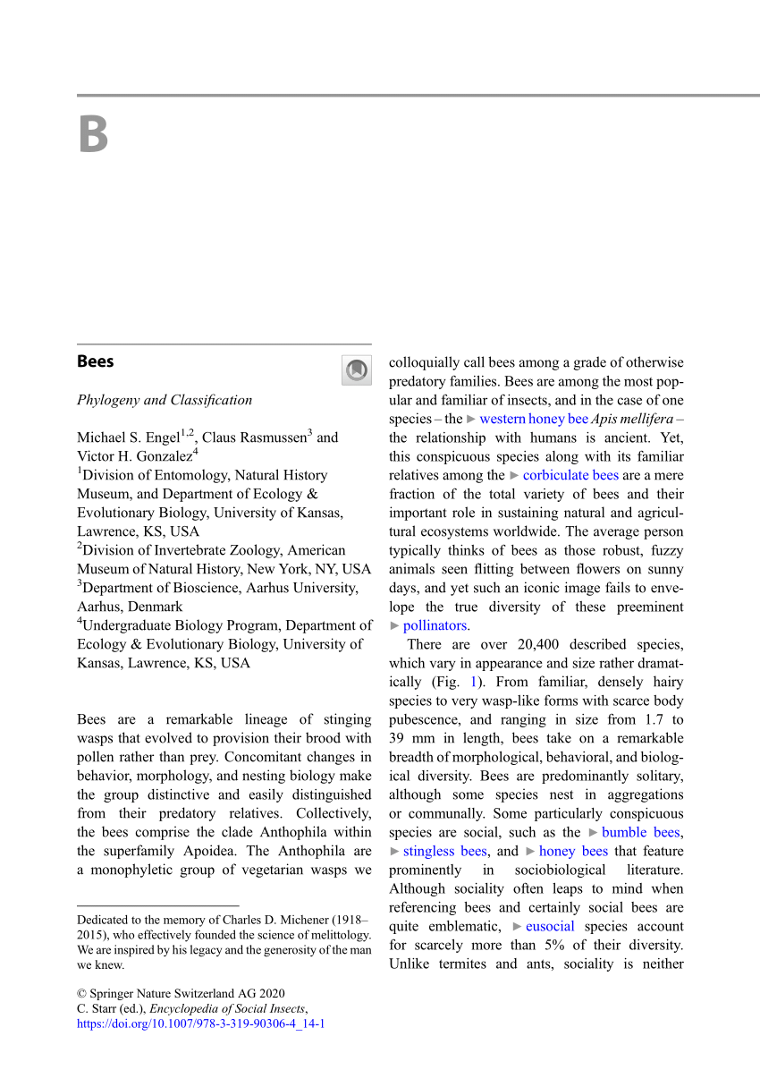 kit binding genopfyldning PDF) Bees, Phylogeny and Classification