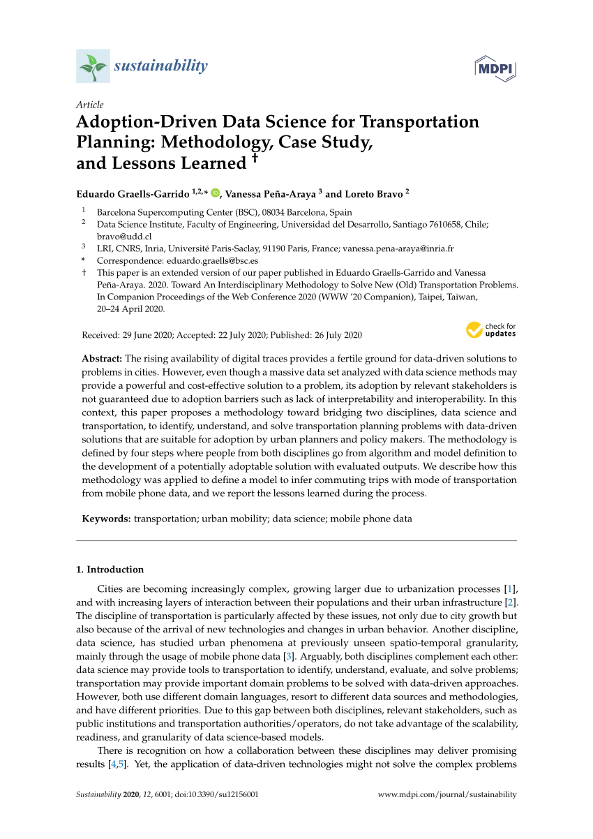 case study transportation data