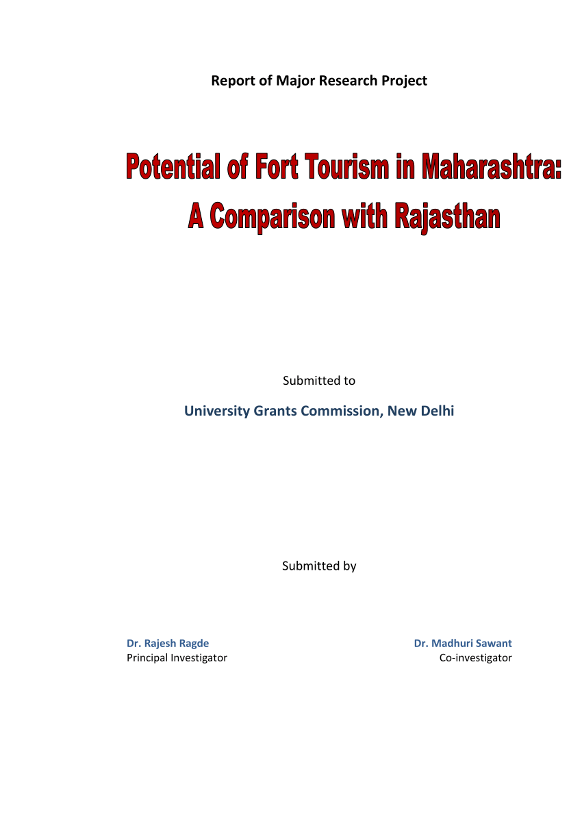 research paper on tourism in maharashtra