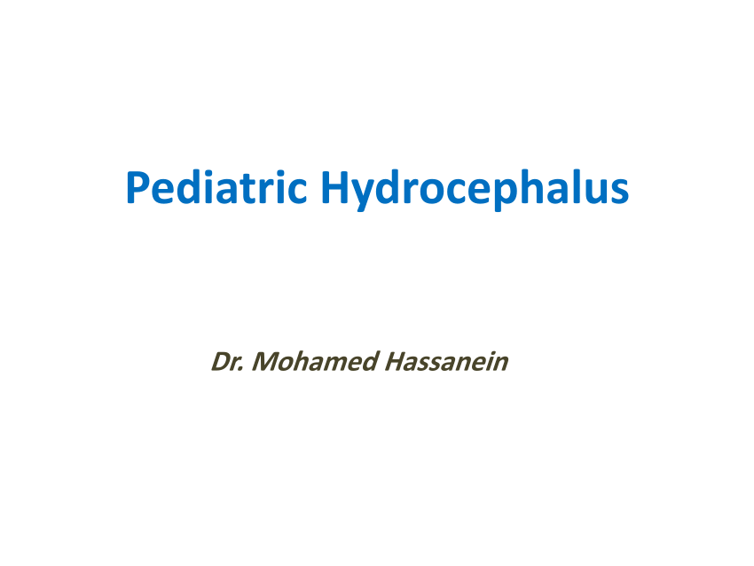 Pdf Pediatric Hydrocephalus 3763
