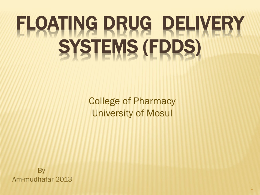 floating drug delivery system research articles