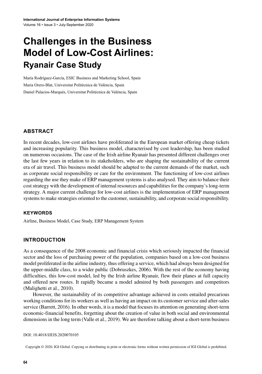 ryanair airlines case study