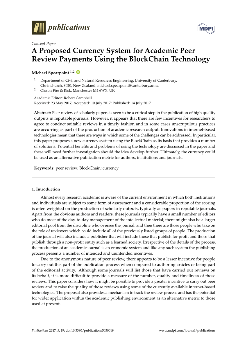 blockchain method academic journal