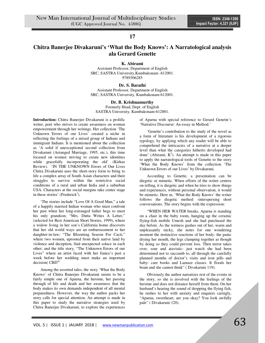 ph d thesis on chitra banerjee divakaruni