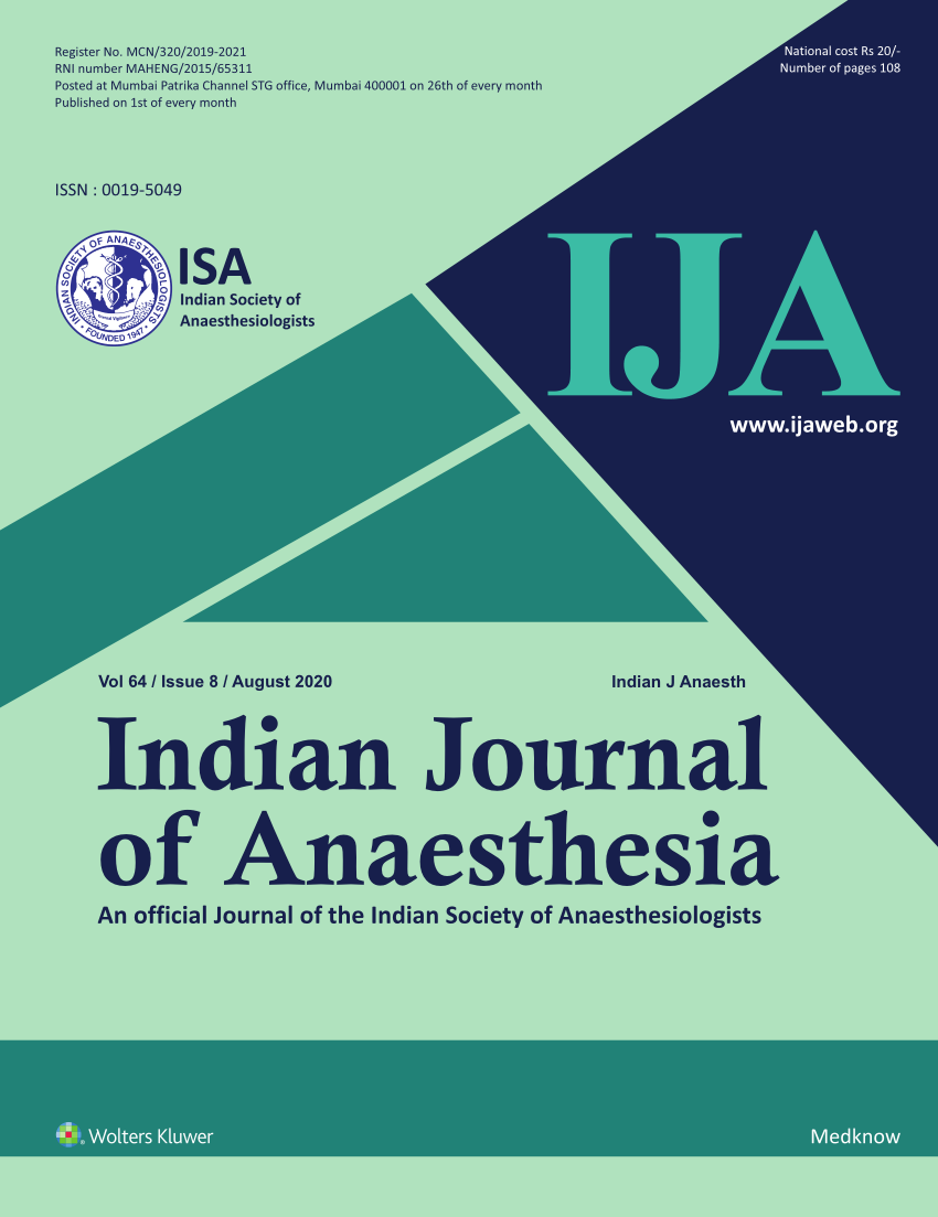 (PDF) Indian Journal of Anaesthesia Posted at Mumbai Patrika Channel