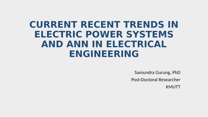 research paper about electric power systems